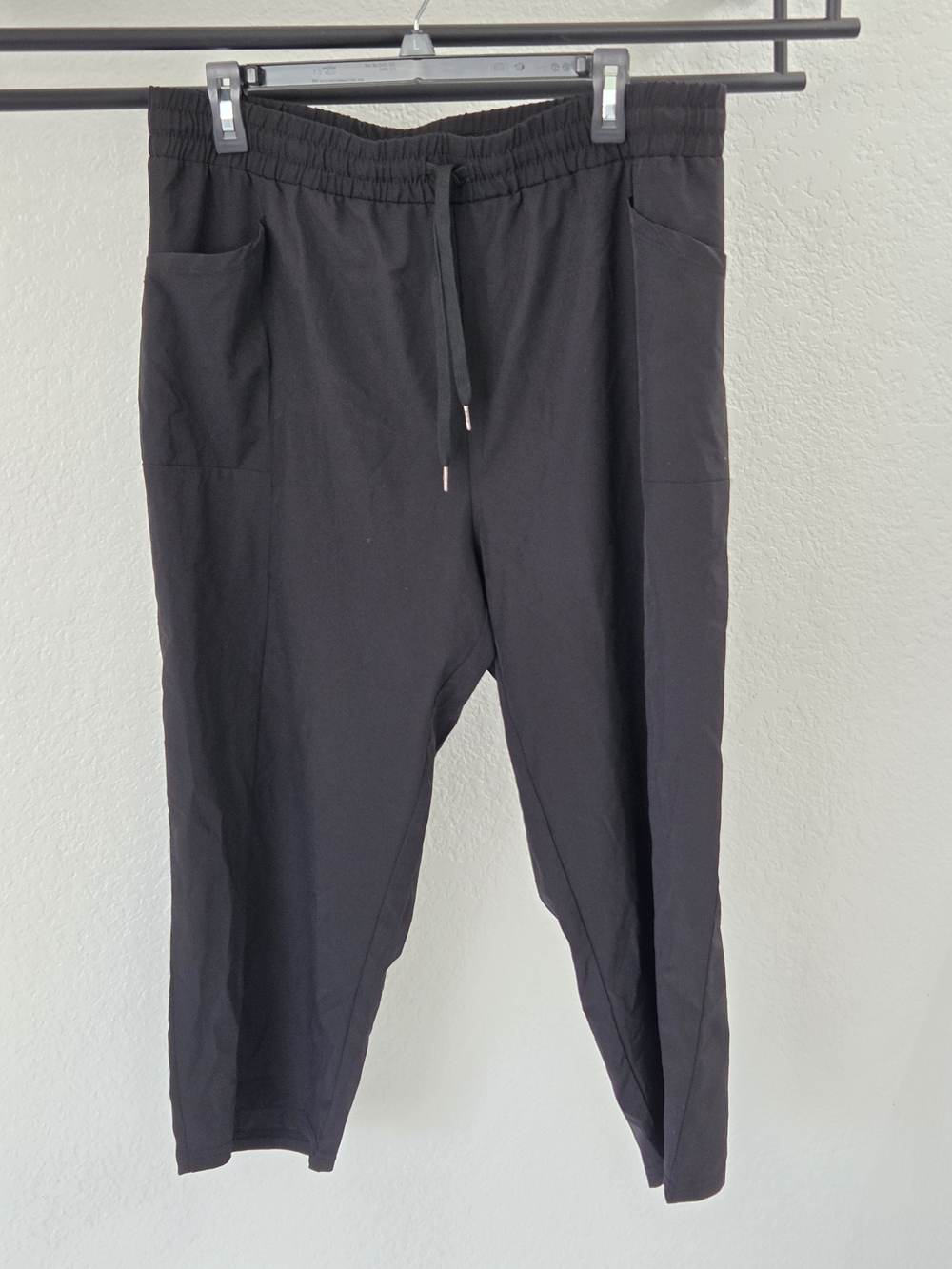 Daisy Fuentes FIT Black Pull On Jogger Pants XL Tapered Leg Pockets